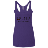 T-Shirts Purple / X-Small Need Caffeine Women's Triblend Racerback Tank