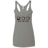 T-Shirts Venetian Grey / X-Small Need Caffeine Women's Triblend Racerback Tank