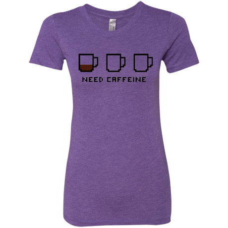 T-Shirts Purple Rush / Small Need Caffeine Women's Triblend T-Shirt