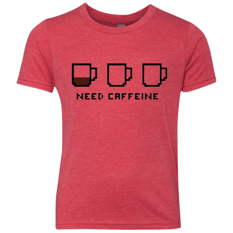 T-Shirts Vintage Red / YXS Need Caffeine Youth Triblend T-Shirt