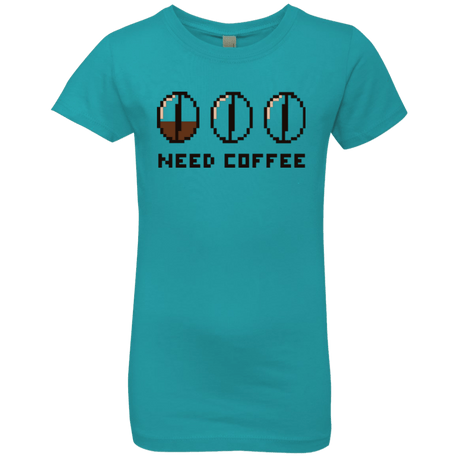 T-Shirts Tahiti Blue / YXS Need Coffee Girls Premium T-Shirt