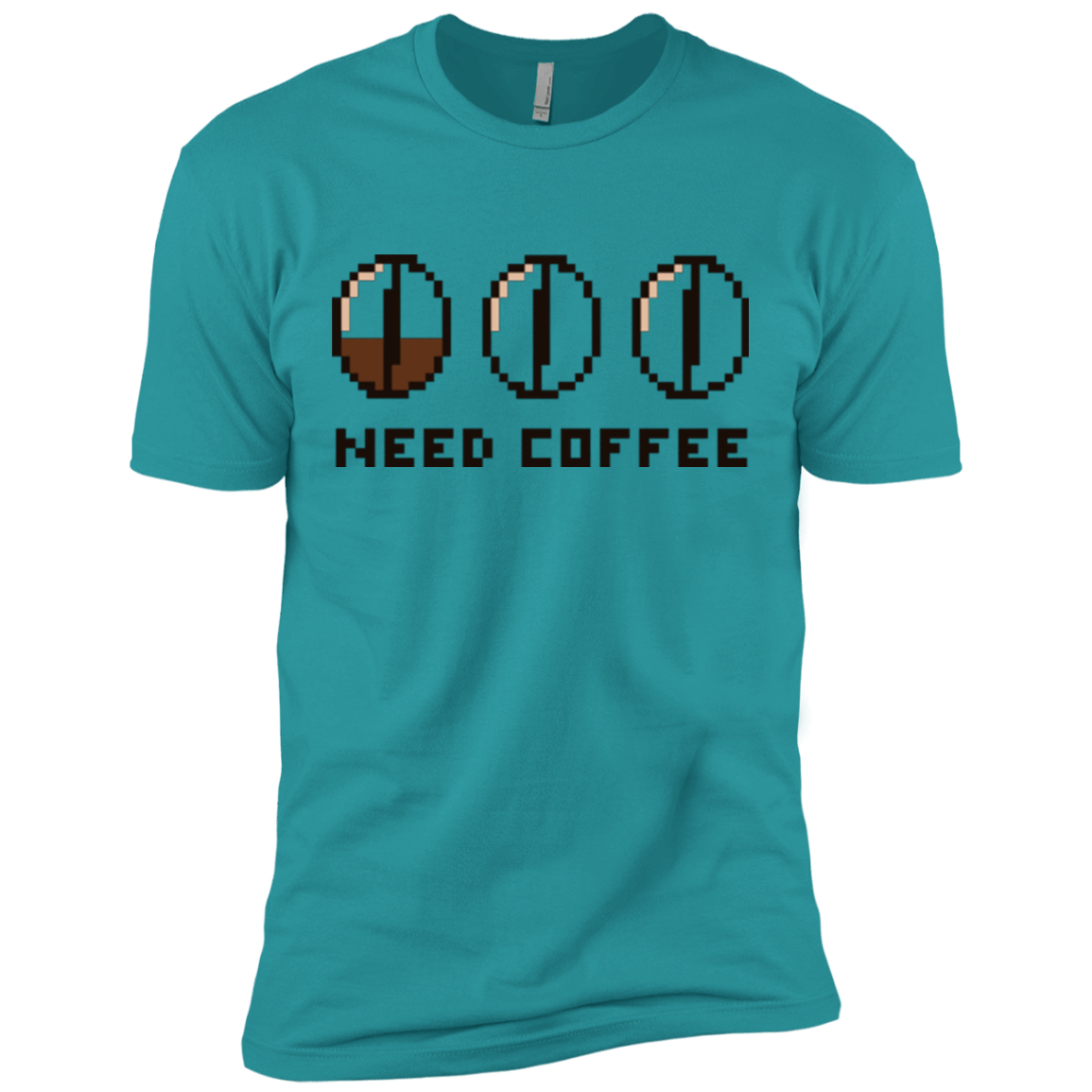 T-Shirts Tahiti Blue / X-Small Need Coffee Men's Premium T-Shirt