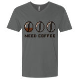 T-Shirts Heavy Metal / X-Small Need Coffee Men's Premium V-Neck