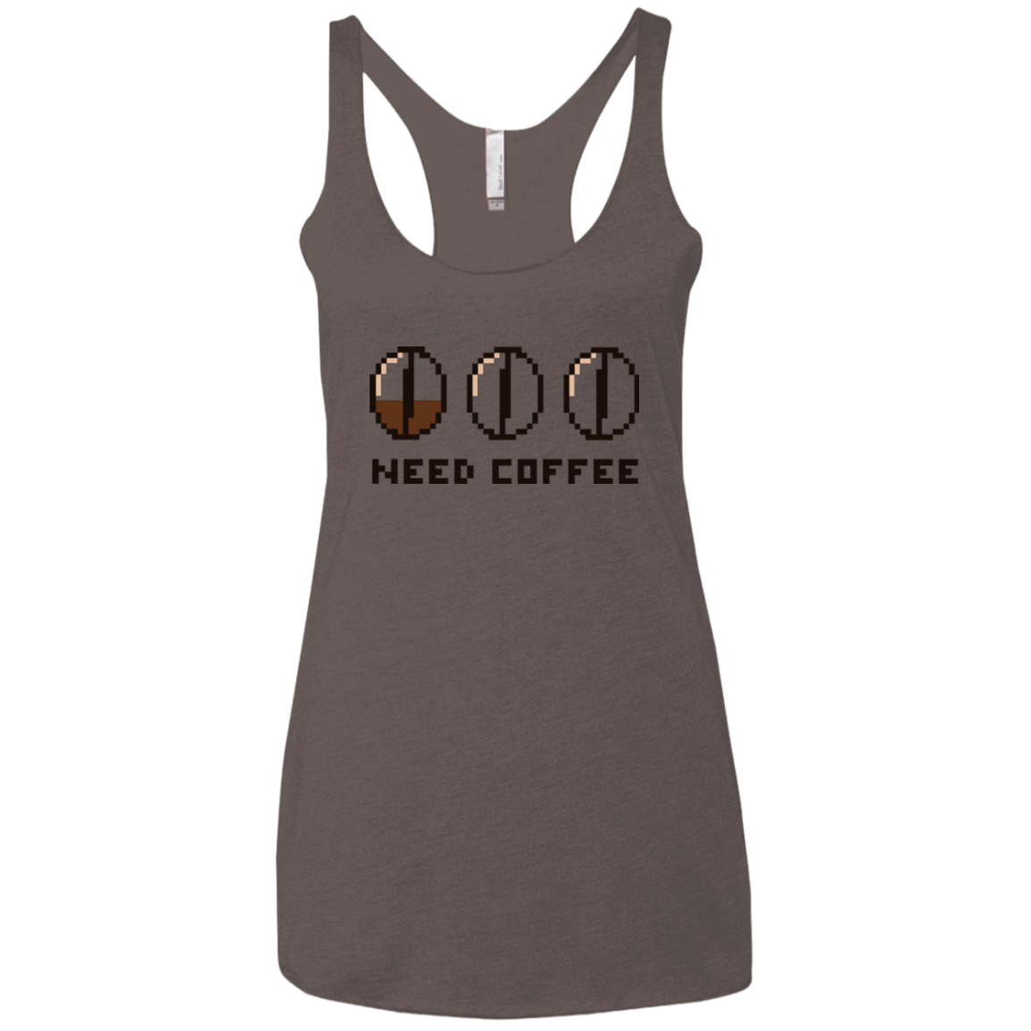 T-Shirts Macchiato / X-Small Need Coffee Women's Triblend Racerback Tank