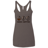 T-Shirts Macchiato / X-Small Need Coffee Women's Triblend Racerback Tank