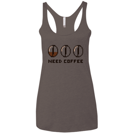 T-Shirts Macchiato / X-Small Need Coffee Women's Triblend Racerback Tank