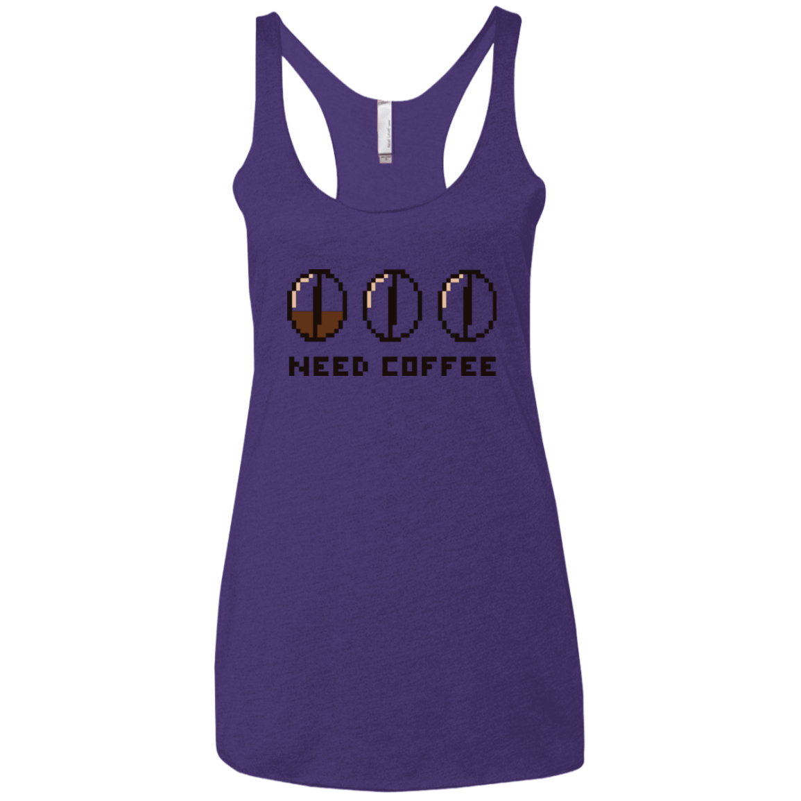 T-Shirts Purple / X-Small Need Coffee Women's Triblend Racerback Tank