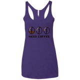 T-Shirts Purple / X-Small Need Coffee Women's Triblend Racerback Tank