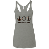 T-Shirts Venetian Grey / X-Small Need Coffee Women's Triblend Racerback Tank