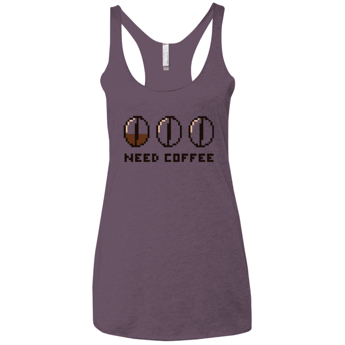 T-Shirts Vintage Purple / X-Small Need Coffee Women's Triblend Racerback Tank