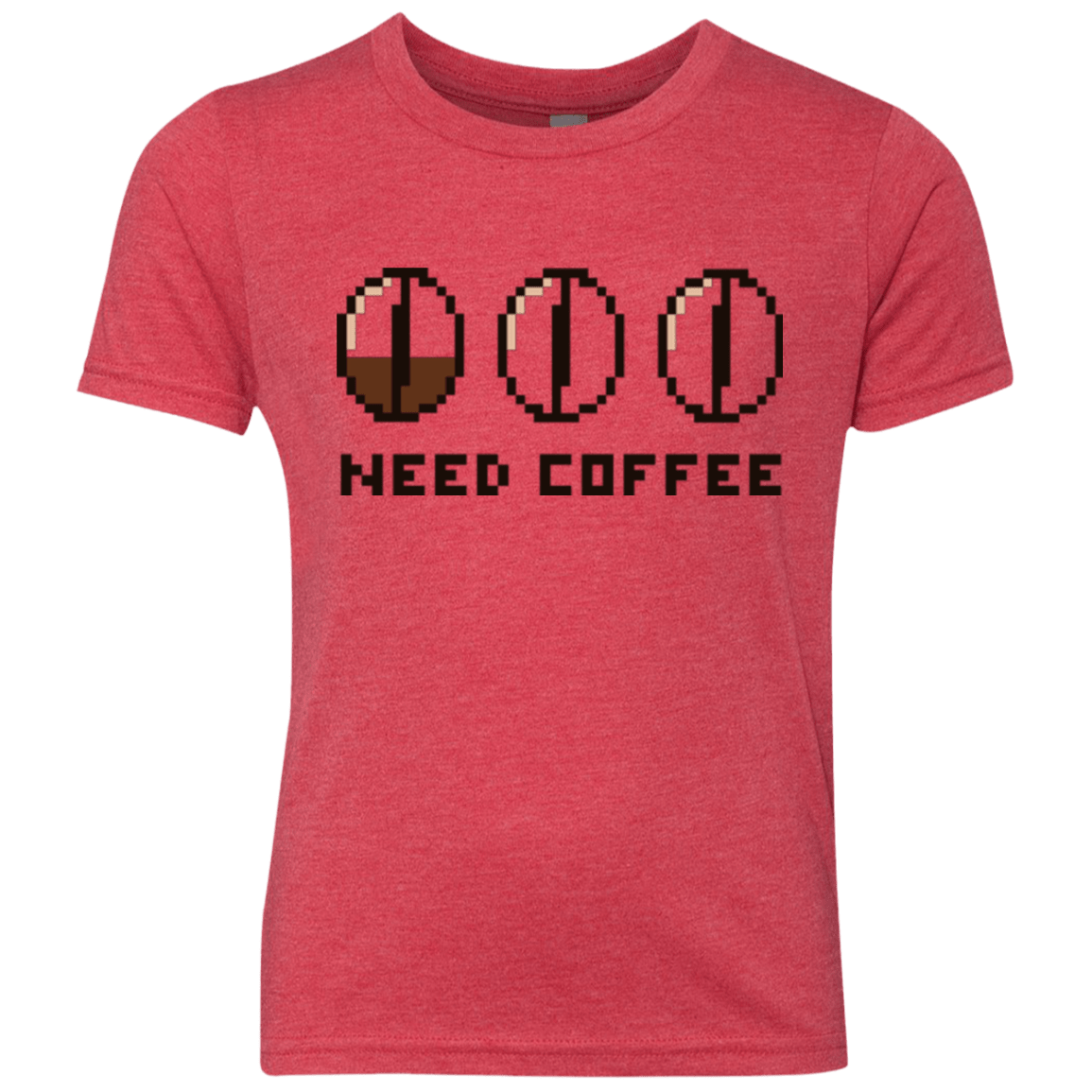 T-Shirts Vintage Red / YXS Need Coffee Youth Triblend T-Shirt