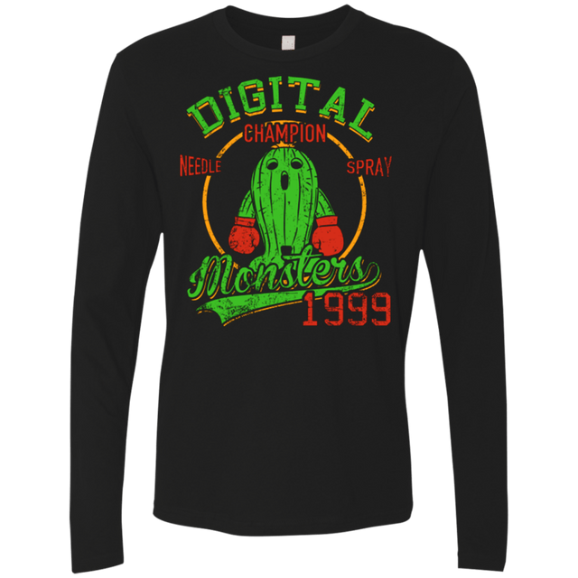 T-Shirts Black / Small Needle Spray Men's Premium Long Sleeve