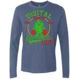 T-Shirts Indigo / Small Needle Spray Men's Premium Long Sleeve