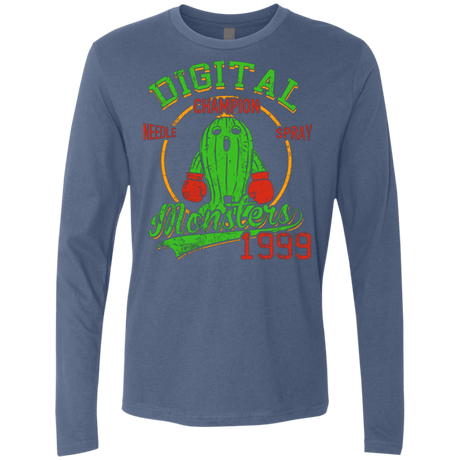 T-Shirts Indigo / Small Needle Spray Men's Premium Long Sleeve