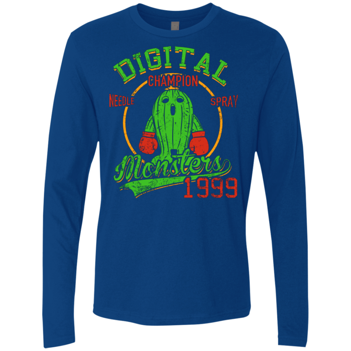 T-Shirts Royal / Small Needle Spray Men's Premium Long Sleeve