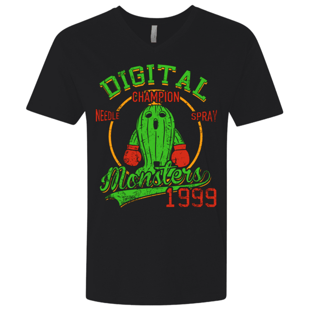 T-Shirts Black / X-Small Needle Spray Men's Premium V-Neck