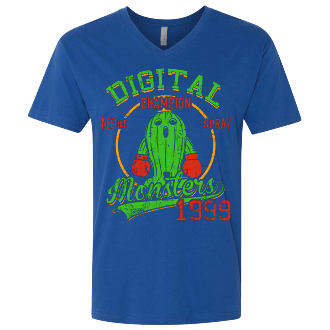 T-Shirts Royal / X-Small Needle Spray Men's Premium V-Neck