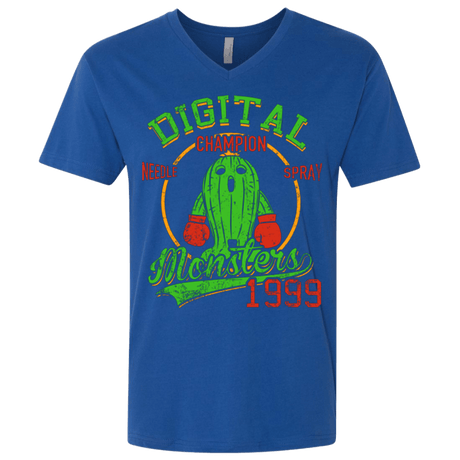 T-Shirts Royal / X-Small Needle Spray Men's Premium V-Neck