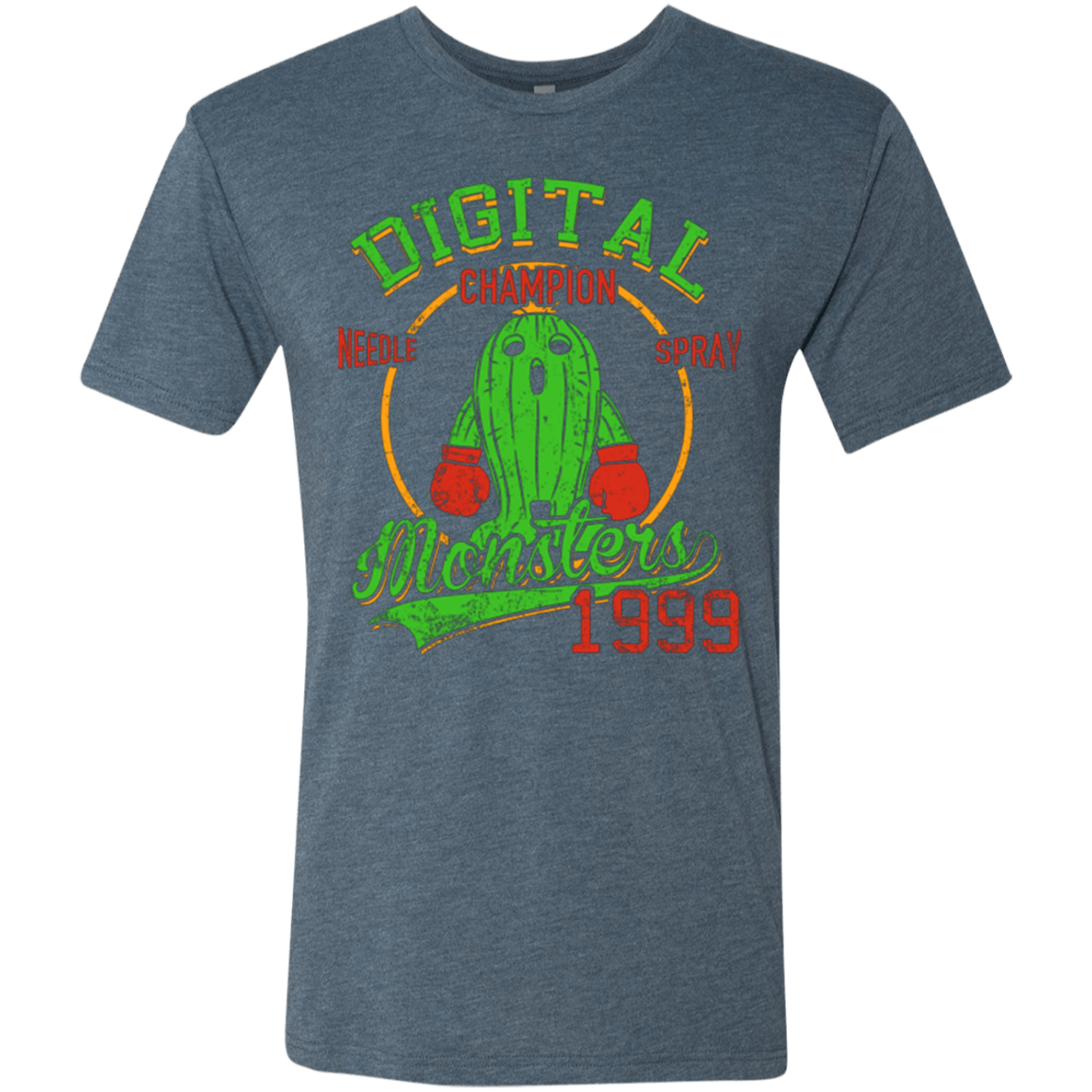 T-Shirts Indigo / Small Needle Spray Men's Triblend T-Shirt