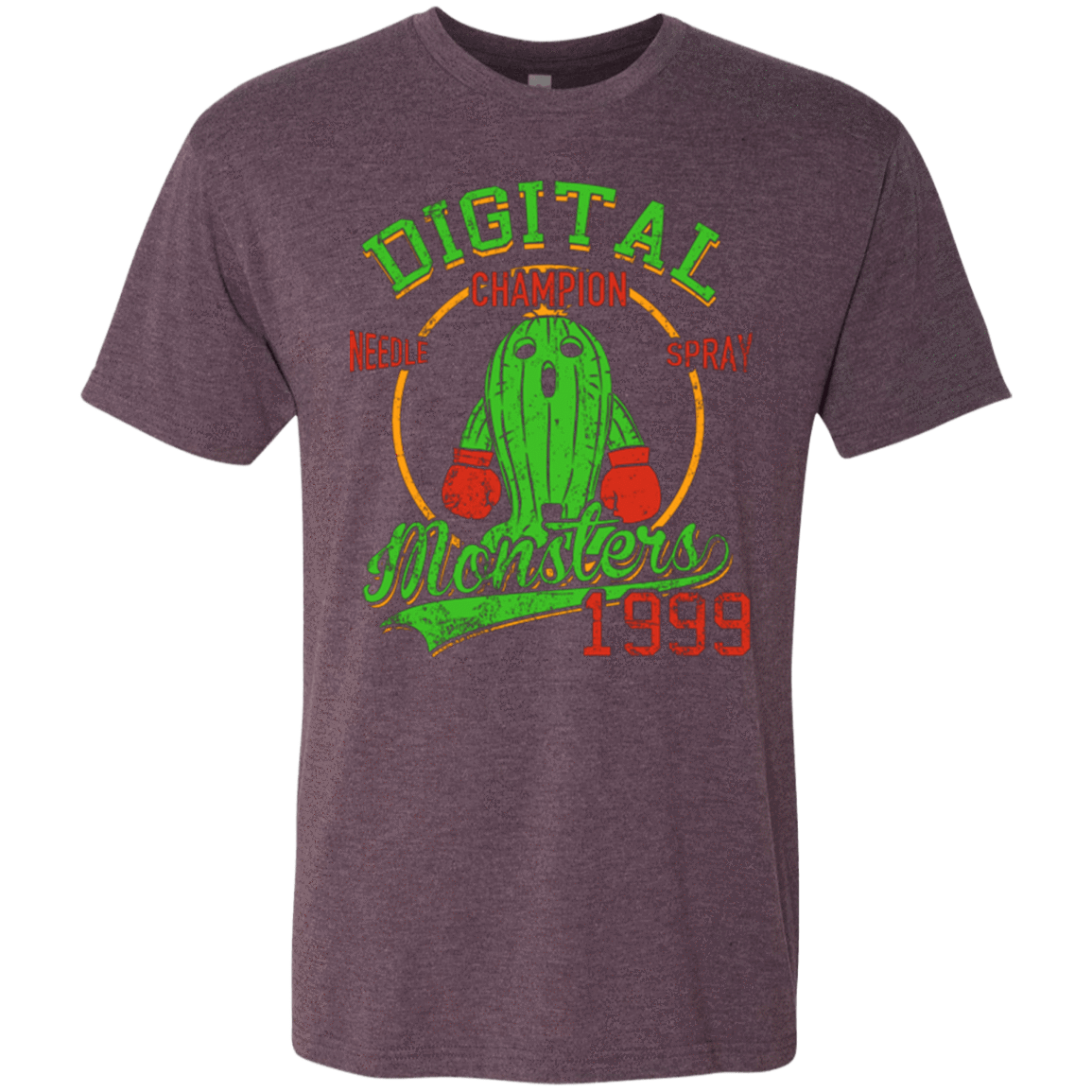 T-Shirts Vintage Purple / Small Needle Spray Men's Triblend T-Shirt