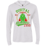 T-Shirts Heather White / X-Small Needle Spray Triblend Long Sleeve Hoodie Tee