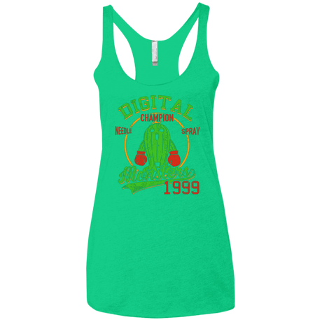 T-Shirts Envy / X-Small Needle Spray Women's Triblend Racerback Tank