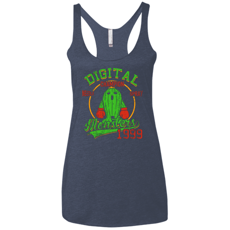 T-Shirts Vintage Navy / X-Small Needle Spray Women's Triblend Racerback Tank