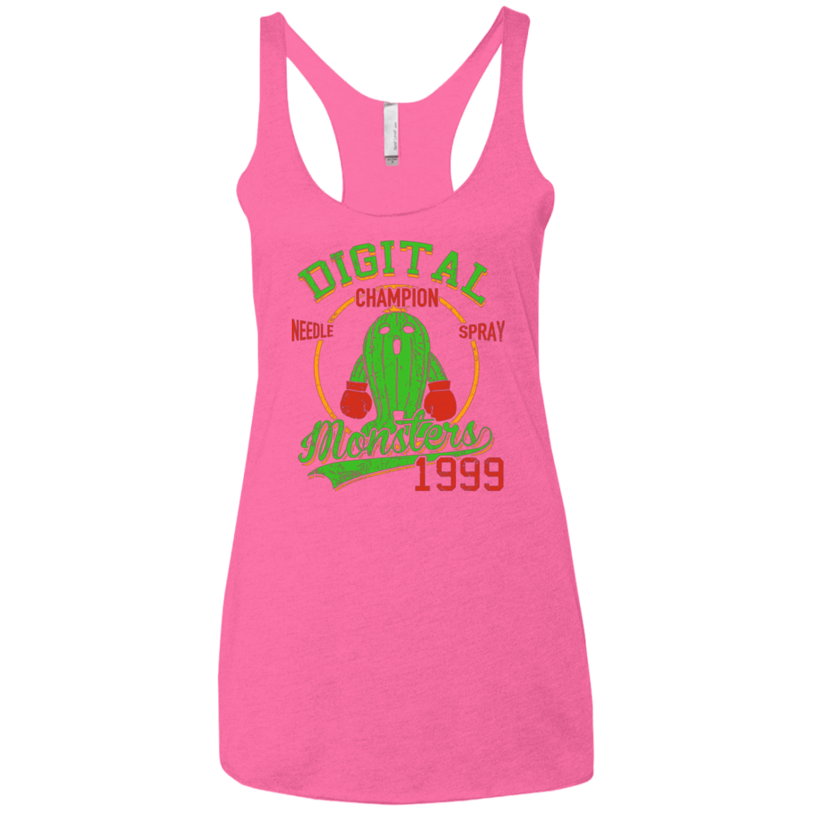 T-Shirts Vintage Pink / X-Small Needle Spray Women's Triblend Racerback Tank