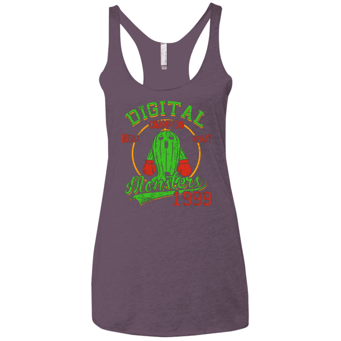 T-Shirts Vintage Purple / X-Small Needle Spray Women's Triblend Racerback Tank