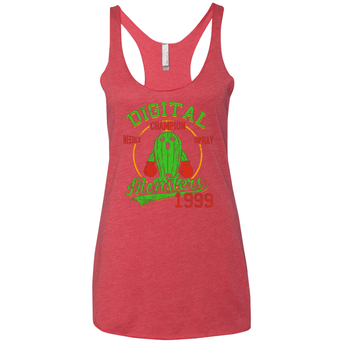 T-Shirts Vintage Red / X-Small Needle Spray Women's Triblend Racerback Tank