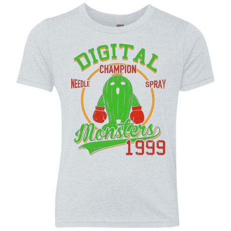 T-Shirts Heather White / YXS Needle Spray Youth Triblend T-Shirt