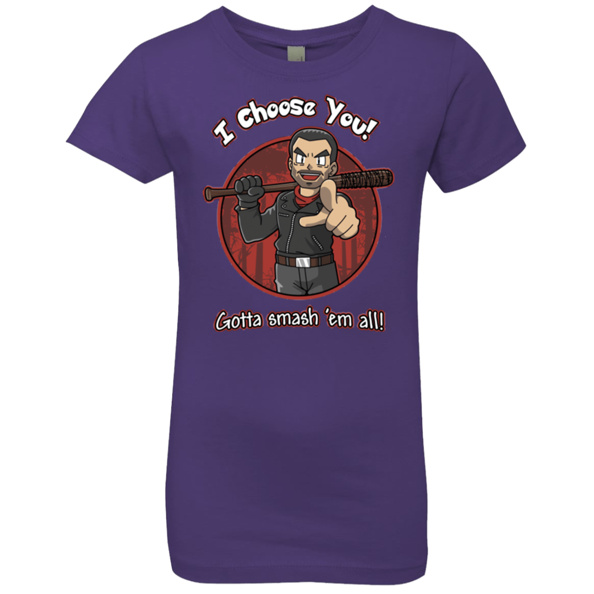 T-Shirts Purple Rush / YXS Negan Chooses You Girls Premium T-Shirt
