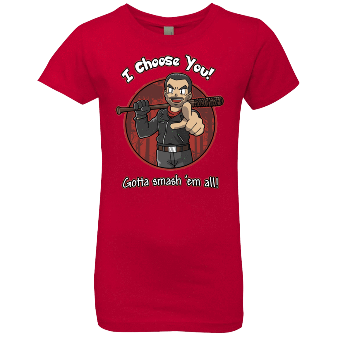 T-Shirts Red / YXS Negan Chooses You Girls Premium T-Shirt