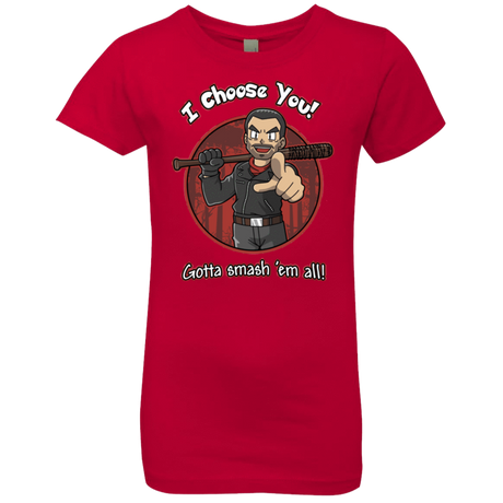 T-Shirts Red / YXS Negan Chooses You Girls Premium T-Shirt