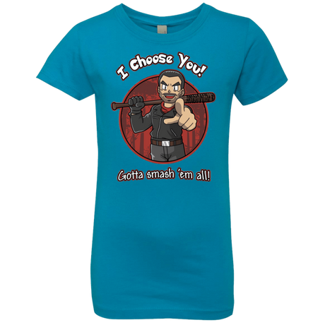 T-Shirts Turquoise / YXS Negan Chooses You Girls Premium T-Shirt