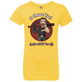 T-Shirts Vibrant Yellow / YXS Negan Chooses You Girls Premium T-Shirt