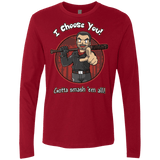 T-Shirts Cardinal / Small Negan Chooses You Men's Premium Long Sleeve