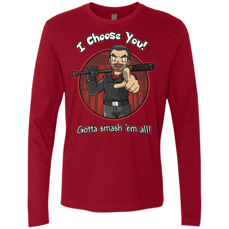 T-Shirts Cardinal / Small Negan Chooses You Men's Premium Long Sleeve