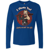 T-Shirts Royal / Small Negan Chooses You Men's Premium Long Sleeve