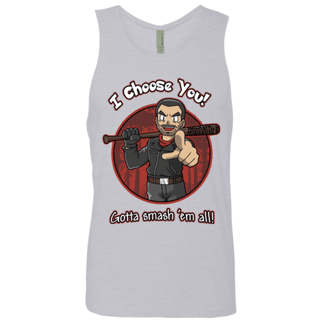 T-Shirts Heather Grey / Small Negan Chooses You Men's Premium Tank Top