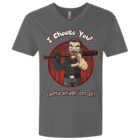T-Shirts Heavy Metal / X-Small Negan Chooses You Men's Premium V-Neck