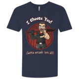 T-Shirts Midnight Navy / X-Small Negan Chooses You Men's Premium V-Neck