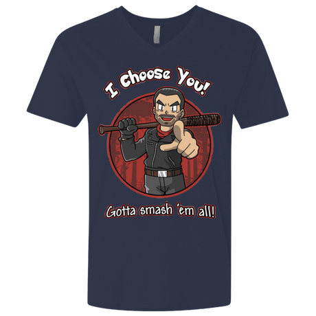 T-Shirts Midnight Navy / X-Small Negan Chooses You Men's Premium V-Neck