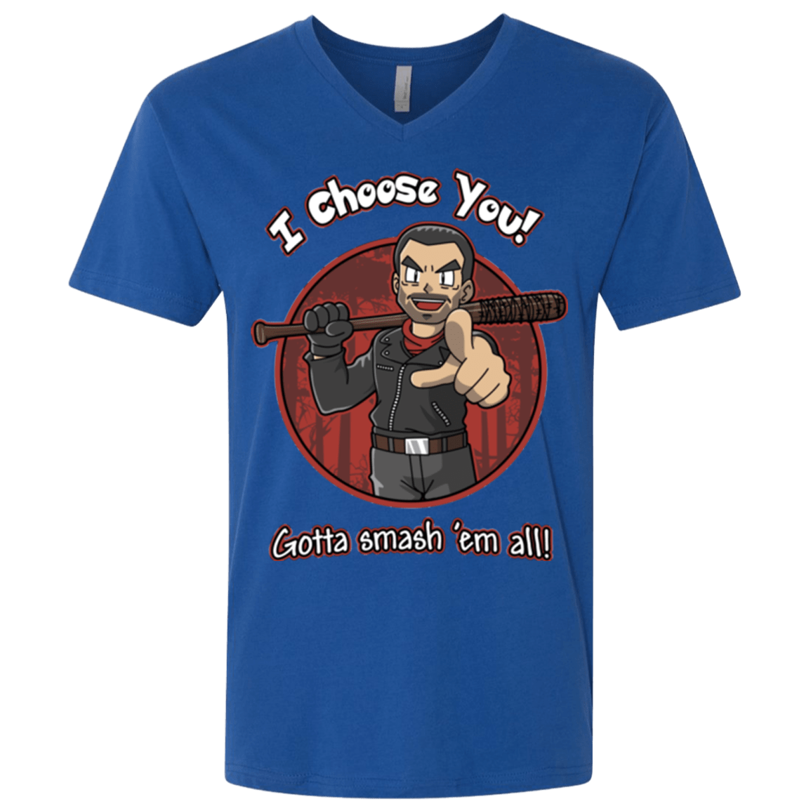 T-Shirts Royal / X-Small Negan Chooses You Men's Premium V-Neck