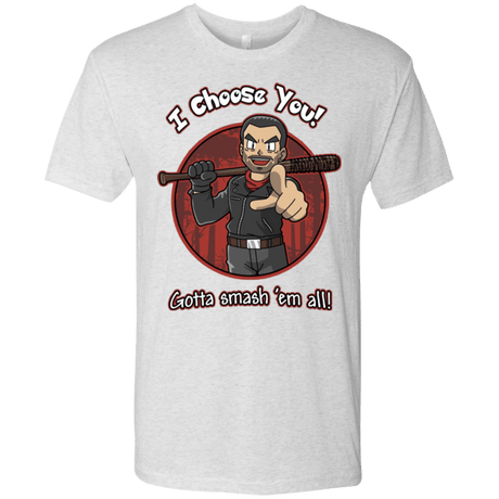 T-Shirts Heather White / Small Negan Chooses You Men's Triblend T-Shirt