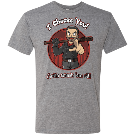 T-Shirts Premium Heather / Small Negan Chooses You Men's Triblend T-Shirt