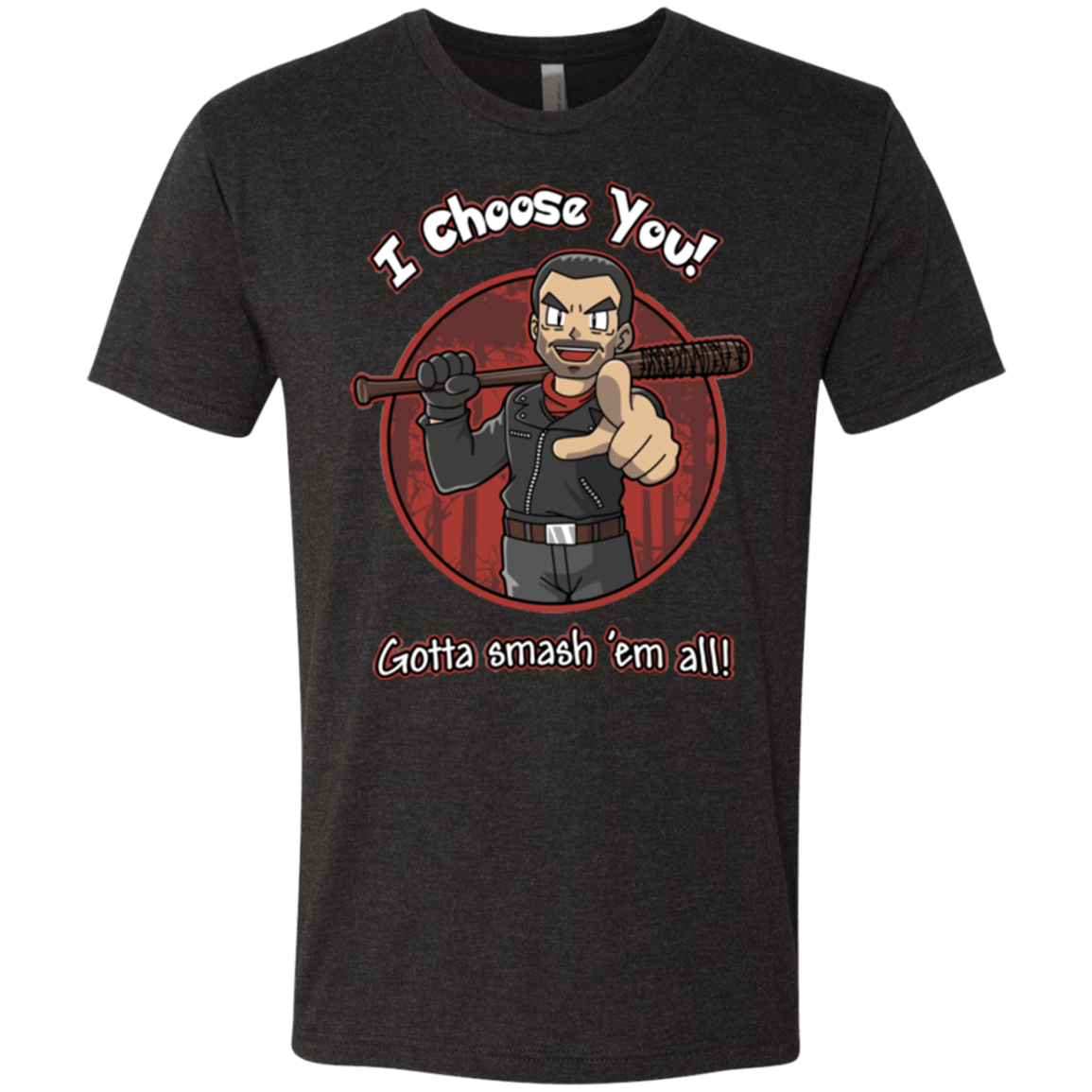T-Shirts Vintage Black / Small Negan Chooses You Men's Triblend T-Shirt