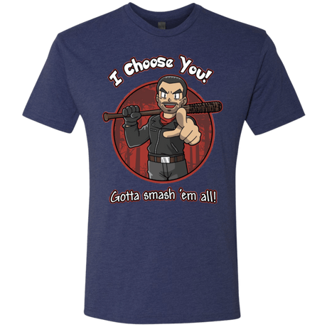 T-Shirts Vintage Navy / Small Negan Chooses You Men's Triblend T-Shirt