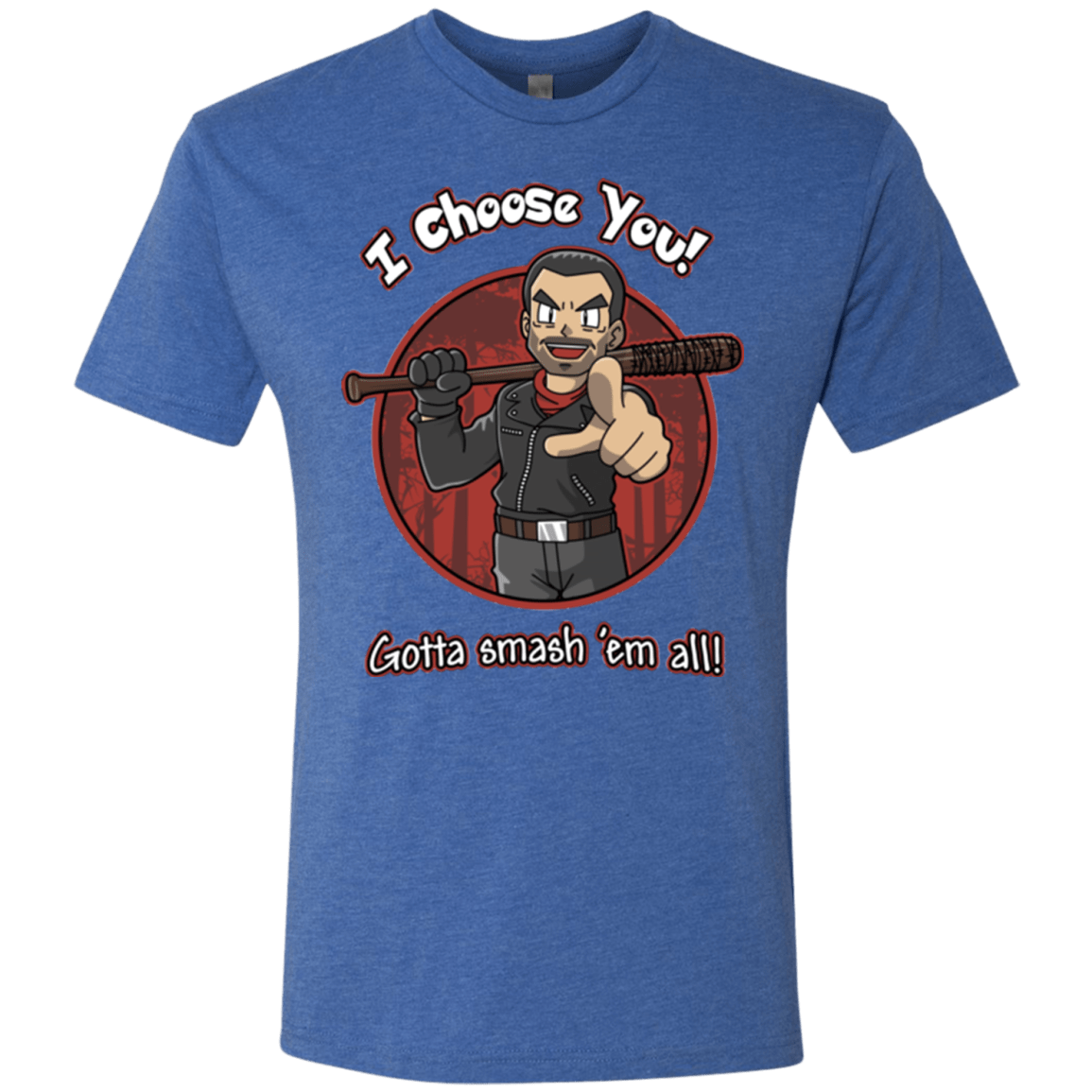T-Shirts Vintage Royal / Small Negan Chooses You Men's Triblend T-Shirt