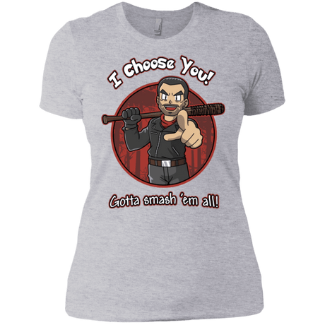 T-Shirts Heather Grey / X-Small Negan Chooses You Women's Premium T-Shirt